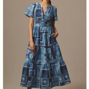 Anthropologie Somerset Maxi Dress - Blue